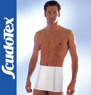 CINTURA CLINIC REGOLABILE CON CUSCINETTO IN COTONE - altezza cm 27