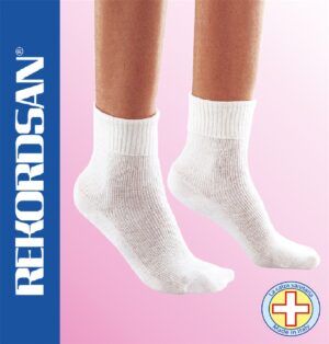 CALZA SANITARIA DONNA CORTA IN COTONE